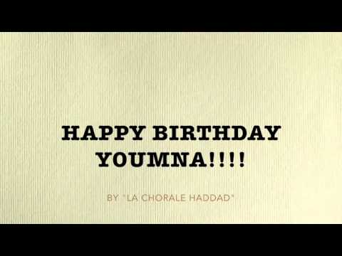 Happy birthday Youmna!!!