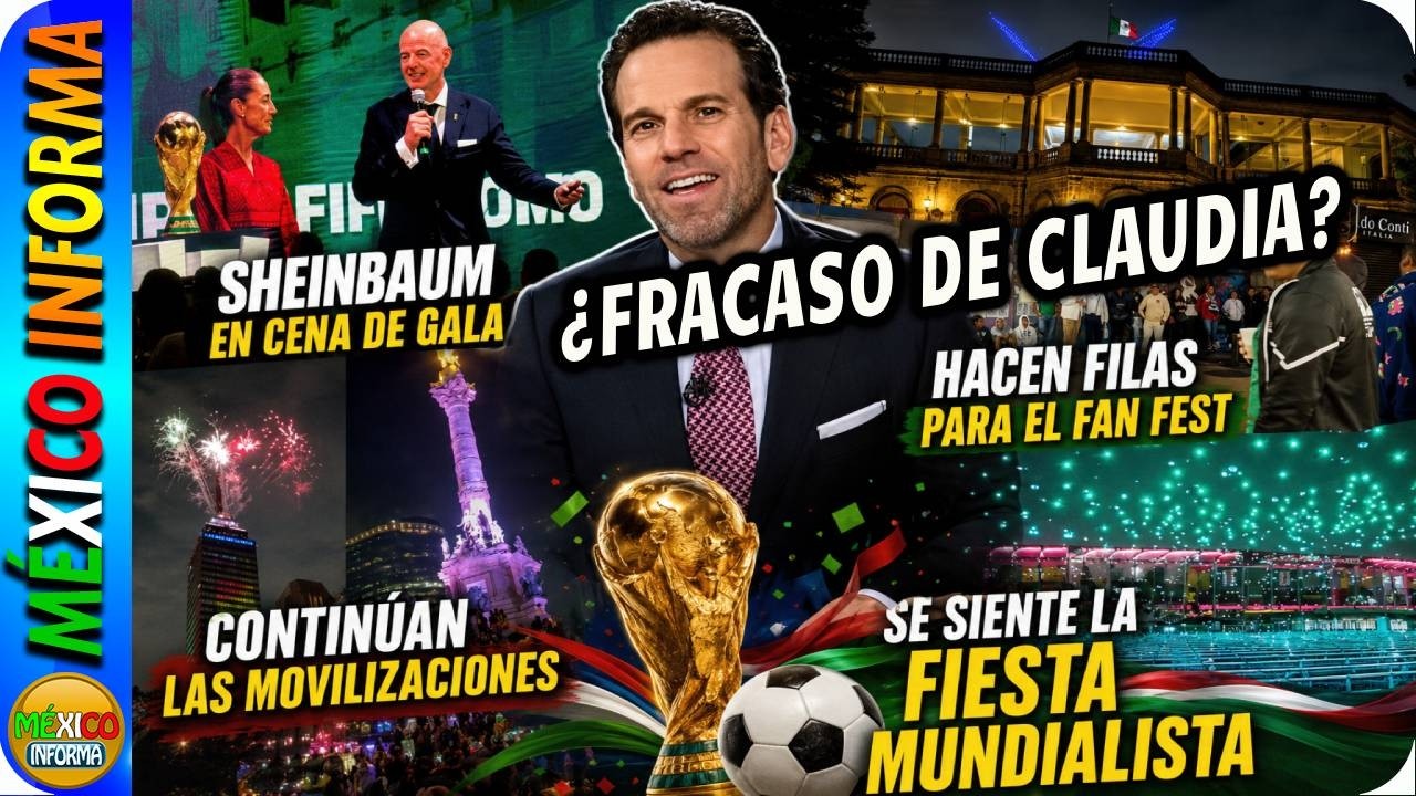 AÑORAN EL FRACASO DE SHEINBAUM. SIGUEN LAS MOVILIZACIONES. LA GENTE SE FORMA PARA VER EL MUNDIAL.