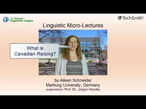 VAR_012 - Linguistic Micro-Lectures: Canadian Raising