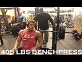 22 Years Old || 405 Pound Benchpress || 12 Weeks Out