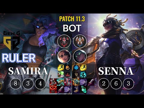GEN Ruler Samira vs Senna Bot - KR Patch 11.3