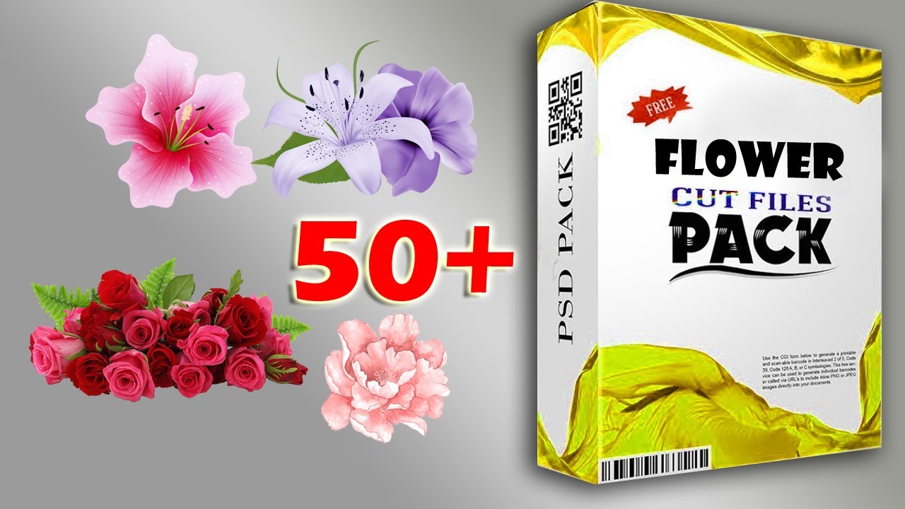 flower png psd file free download