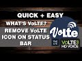 How to Remove VoLTE Icon on Status Bar | TAGALOG