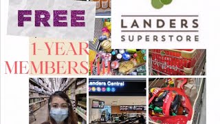 Landers FREE 1-Year Membership + Grocery Haul!!!