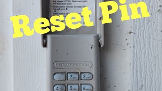 How to reset chamberlain keypad code w/o resetting keypad