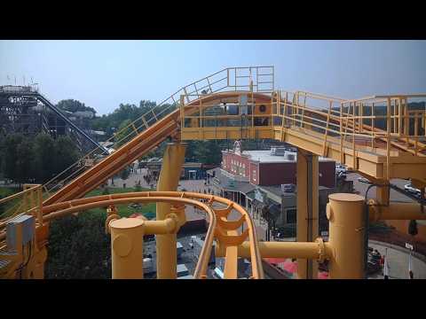 Front row point of view footage of Mad Mouse