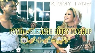 DESIIGNER / THE BEATLES - PANDA+Eleanor Rigby MASHUP! (Electric Violin +Guitar)