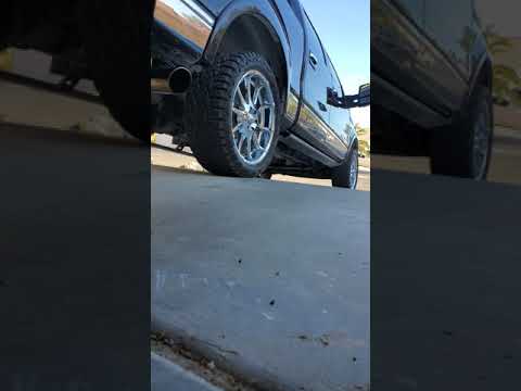 2011 f150 platinum ecoboost 4 inch MBRP exhaust with muffler delete.