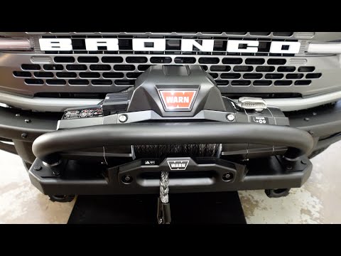 Ford Performance Bronco Winch Install. #broncos #overland #overlanding #winch #bronconation