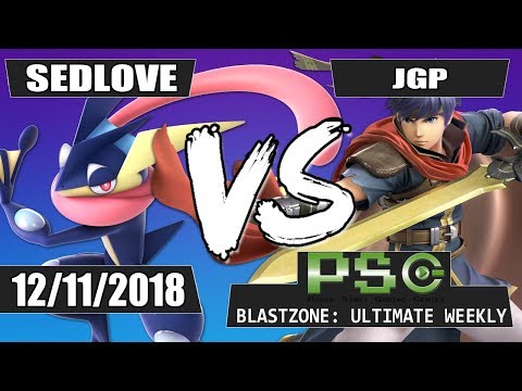 PSG Blastzone: Sedlove (Greninja) vs Justgoodpop (Ike) - Winners Round 1
