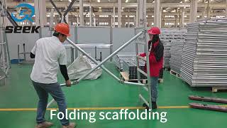 Aluminum Scaffolding.Foldable design! Save storage space, super easy install  #s