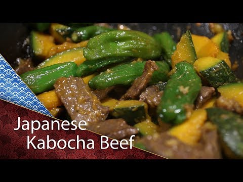 Kabocha Beef stir fry- Cooking Japanese Recipe