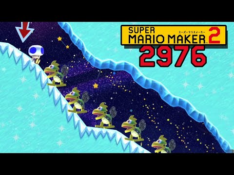 SLIPPERY SLOPE! 2976 // Super Mario Maker 2
