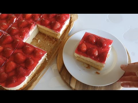 Delicious Strawberry Cake🍓We made such a delicious German Strawberry Cake that ✅Those who haven't...