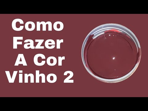 Como fazer a cor Vinho - Mistura de Cores