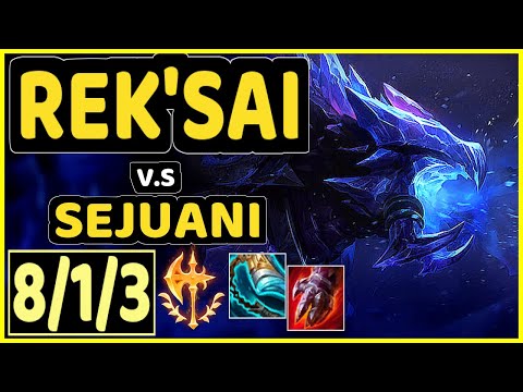 DOUBTFULL (REK'SAI) vs SEJUANI - 8/1/3 KDA JUNGLE GAMEPLAY - NA Ranked GRANDMASTER