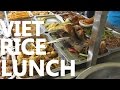 Vietnamese Food Eating A RICE LUNCH COM BINH DAN In Saigon