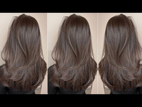 How to cut Long Layered Haircut with Bangs Full...