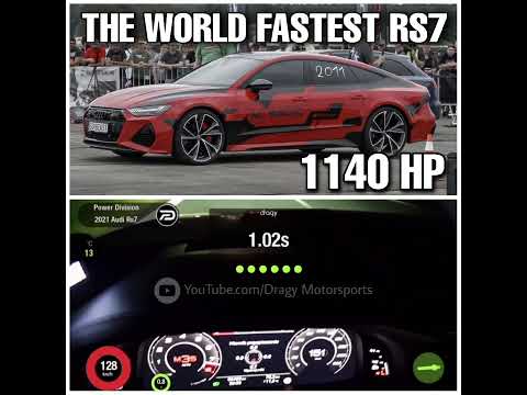 THE WORLD FASTEST RS7 C8 INSANE DRAGY ACCELERATION! #shorts