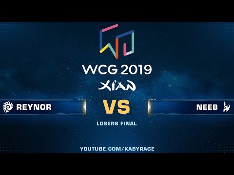 WCG 2019 StarCraft II — Losers Final: Reynor (Z) vs. Neeb (P)