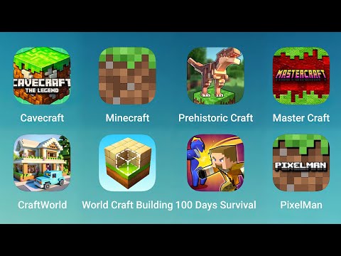 Cavecraft, Minecraft, Prehistoric Craft, Master Craft, CraftWorld, World Craft Building, PixelMan