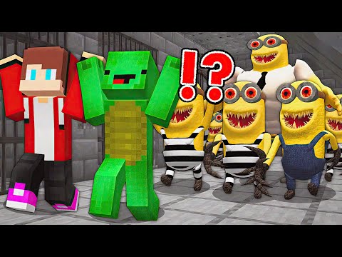 Escape Scary Minions.EXE Prison with JJ & Mikey
