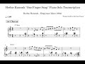 Herbie Hancock "One Finger Snap" Piano Solo Transcription