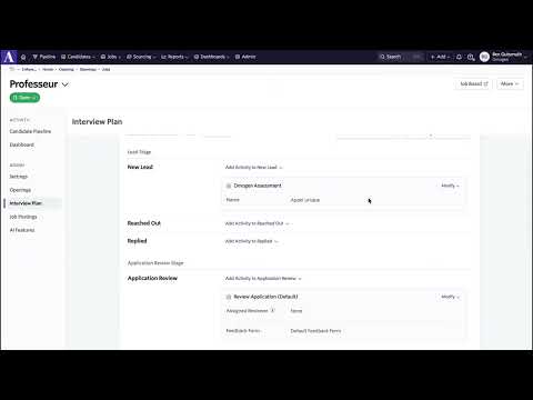 Activer Omogen sur un job Ashby