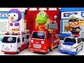 Tayo Rescue Vehicles Toy Play Police Car Fire Truck Action PinkyPopTOY