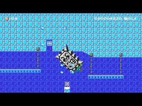 Blue ice cave speedrun ★20s☆ by たなか ・ オブ ・ たろう - Super Mario Maker 2 - No Commentary 1bz