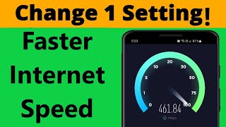 How to Make Your Internet Speed Faster with 1 Simple Setting!!
