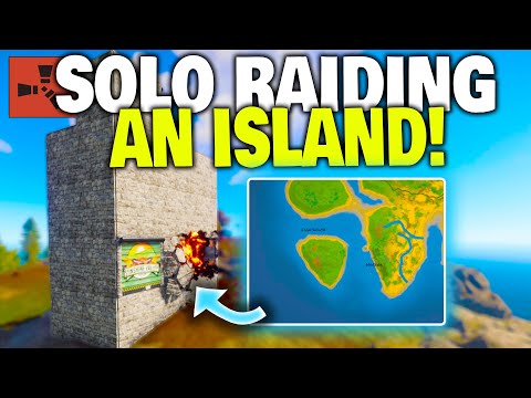 Raiding the OWNER of a Sulfur Rich Island! - Rust Solo Survival