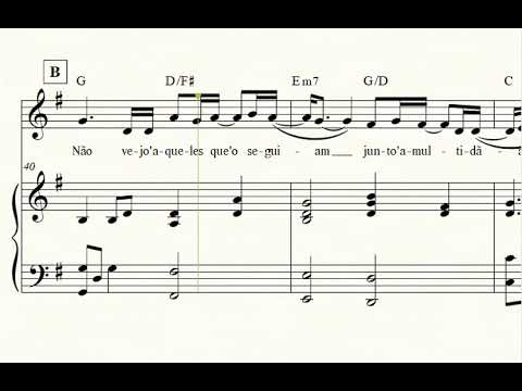 Partituras A COR DO CALVÁRIO  - Robson Fonseca (Piano pra acomp + MELODIA com Letra e Cifra)