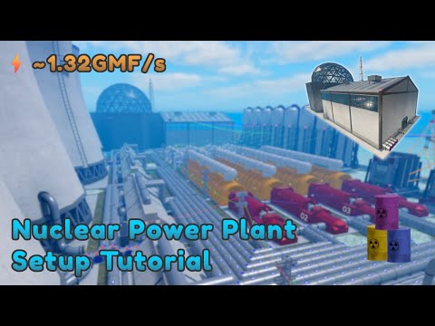 Nuclear Power Plant Setup Tutorial | Industrialist Roblox