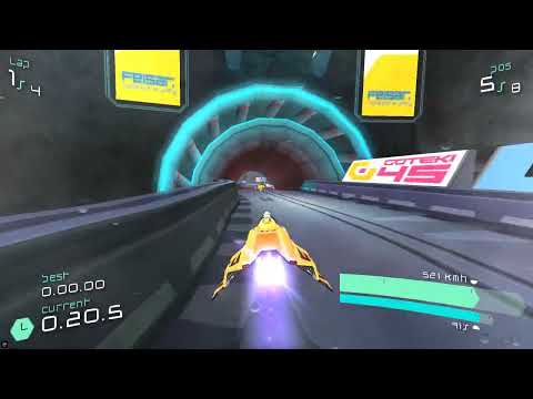 WipEout Portable Collection [PPSSPP]: PULSE (alternative) - Custom Tournament - Ship: EG-X (Medium)