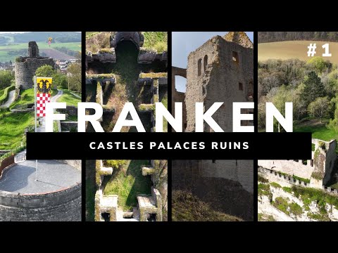 #1 FRANKEN Castles Palaces Ruins | Burgen Schlösser und Ruinen | Walking Tour | Germany 4K