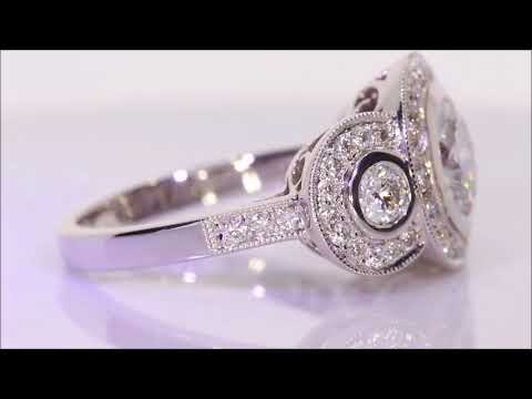 2.11 ctw Diamond Engagement Ring - Round Cut D SI2 | BigDiamondsUSA