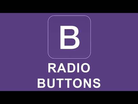 Bootstrap 4 Tutorial 15 - Radio Buttons