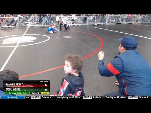 TB 8U 39-41 Mack Webb Buzzsaw Wrestling Club Vs Tanner Perez Freedom Wrestling Academy (FWA)