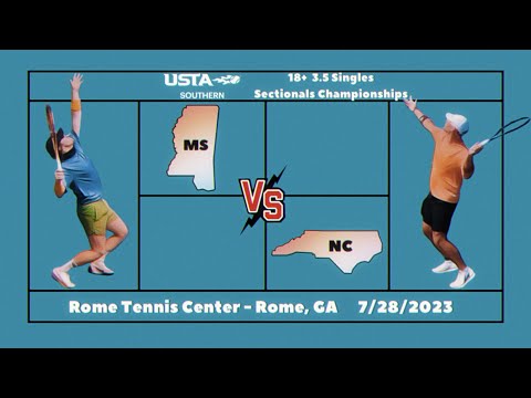 USTA 3.5 Sectionals Championships - Match #2 (MS v NC - Singles Court #1)
