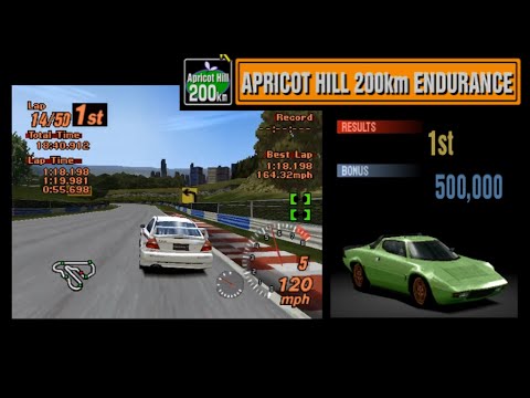 PSX 1 - Gran Turismo 2 (1999) - Simulation Mode - Day 66 to 67 - Apricot Hill 200KM ENDURANCE
