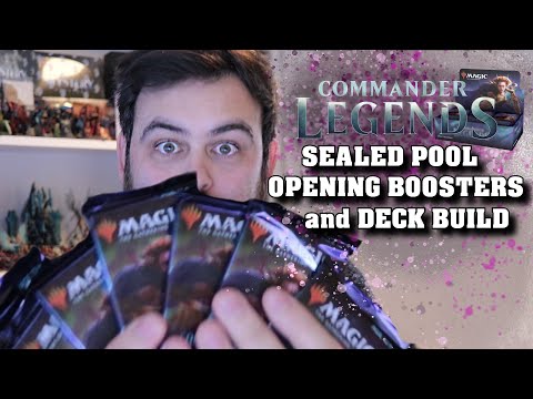 Opening Commander Legends Boosters - A Sealed Pool and Deck Build - New MTG Commander Set