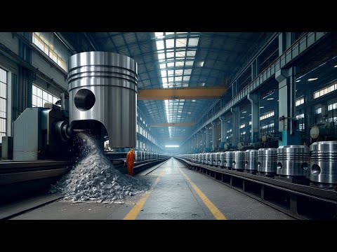 How Millions Of Pistons/Year Are Made Inside Mega Factories. Engineering & Manufacturing Documentary
