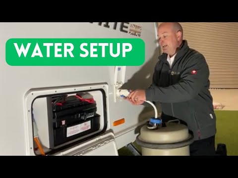 Setting up your Fresh water system and priming through the water in your Caravan