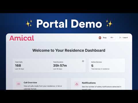 Amical portal demo video
