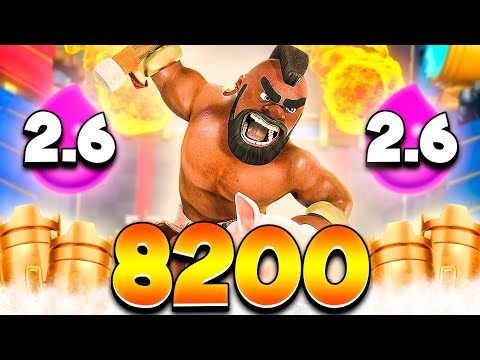 HOG 2.6 TOP LADDER +8200 TROPHIES - CLASH ROYALE