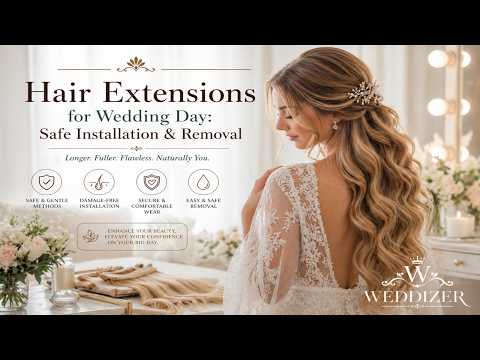 Bridal Hair Extensions Secrets! Safe Wedding Day Install & Removal Tips Every Bride Must Know