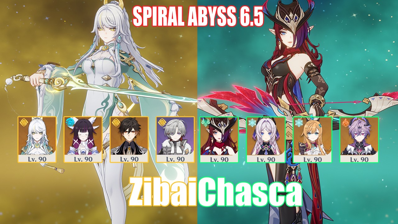 C0 Zibai & C0 Chasca | Spiral Abyss 6.5 | Genshin Impact