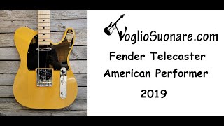 Video thumbnail for Fender American Performer Telecaster 2019 Butterscotch Blonde by WelcomeGuitars