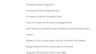 A Global Threat   Fucking Racist Maggots Şarkı Sözü